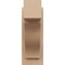 Ekena Millwork 6-in W x 12-in D x 16-in H Funston Block Rough Cedar Woodgrain TimberThane Outlooker, Primed Tan OUTUR060X12X16FST44RCPR - alternate 5